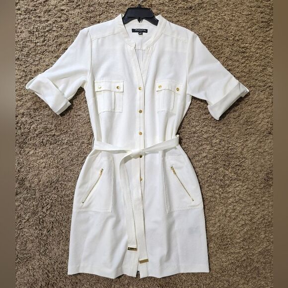 NWOT "Sharagono" dress, size 14, off white. (Light cream) - Picture 1 of 15